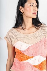 Landscape Handwoven Crop Top Tonle