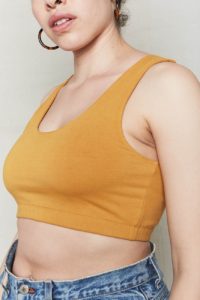 Organic Crop Bra Back Beat Rags